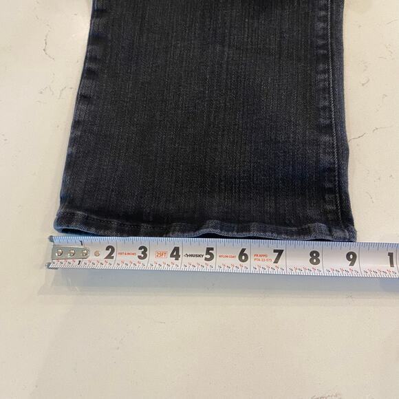 Madewell Petite Mid Rise Kick Out Crop Jeans Black Size 32P - Picture 13 of 13